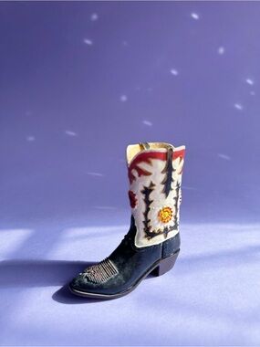 Decorative Western Cowboy Boot Figurine - Potential Match Striker